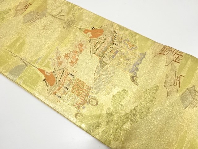 JAPANESE KIMONO / ANTIQUE FUKURO OBI / SILK / WOVEN FESTIVAL FLOAT